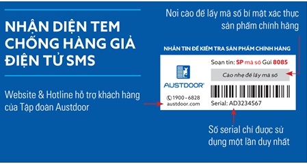 LÀM THẾ NÀO ĐỂ NHẬN BIẾT SẢN PHẨM CHÍNH HÃNG AUSTDOOR